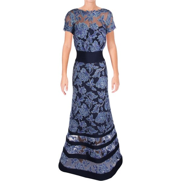 Tadashi Illusion Lace Blouson Dress